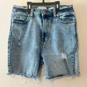 REgeneration Celebrity Pink Blossom Acid Wash Frayed Jean Shorts Size 5